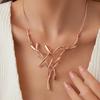 Irregular Geometric Tree Branch Clavicle Chain Personalized Elk Horn Ladies High-end Versatile Necklace
