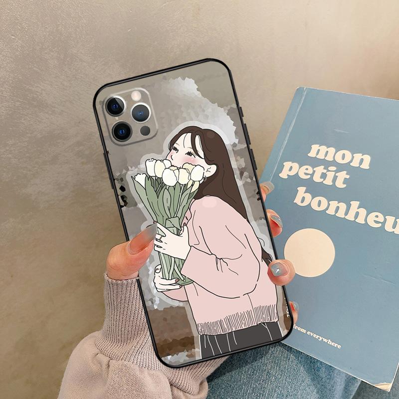 

Tulips Flower Spring Case For 17 Air iPhone 16 15 14 13 12 11 Pro Max 12 mini XR 15 16 Plus 16e Back Cover Shell iPhone 12Pro MAX