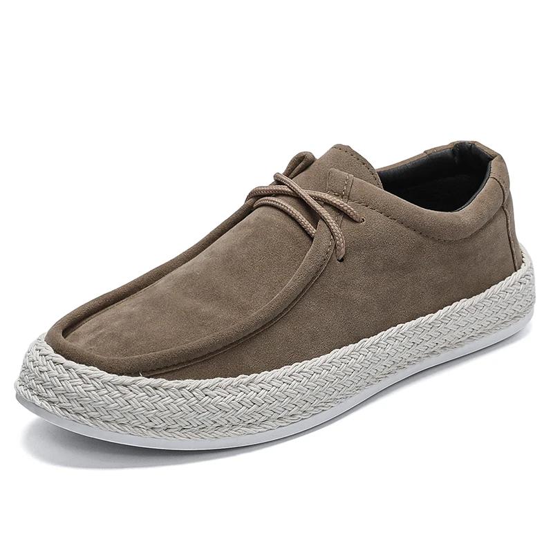 Fashion Lightweight Men Casual Shoes Lazy Shoes Male Breathable Slip-on Suede Mens Driving Shoes Comfortable Loafers Moccasins