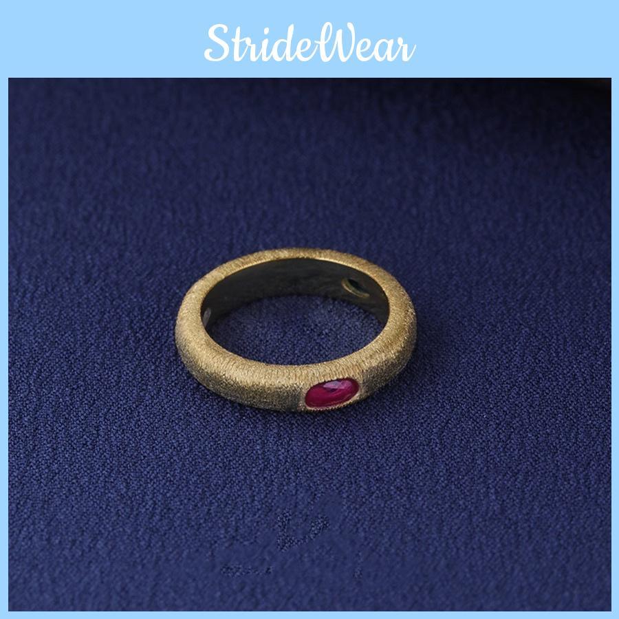 Elegant Three-tone Copper Ring For Women Featuring Adjustable Open Design