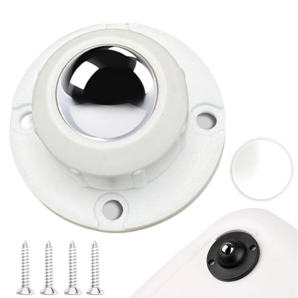 1/4Pcs Self Adhesive Type Mute Ball Universal Wheel Furniture Casters Wheels Stainless Steel Wheel 360° Rotation