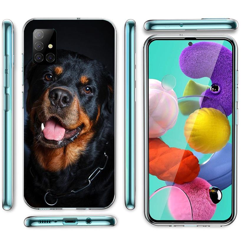 Rottweiler Dog Rottie Phone Case For Samsung Galaxy A52 A32 A22 A12 A02S A50S A30S A51 A31 AA71 Note 20 Ultra 10 S10 Plus Galaxy