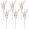 6pcs Camellia Artificial Flower with Long Stems Silk Blossom Fake Flowers Branches for Home Decor and Wedding Arrangements