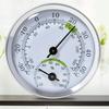 No Battery Required Mini Pointer Thermometer Round Pointer Type Analog Hygrometer  Bath and Sauna