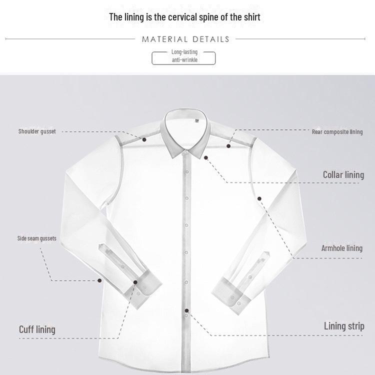 Men's Plus Size Long-Sleeve Bamboo Fiber Shirt - Breathable & Draped for Spring and Autumn