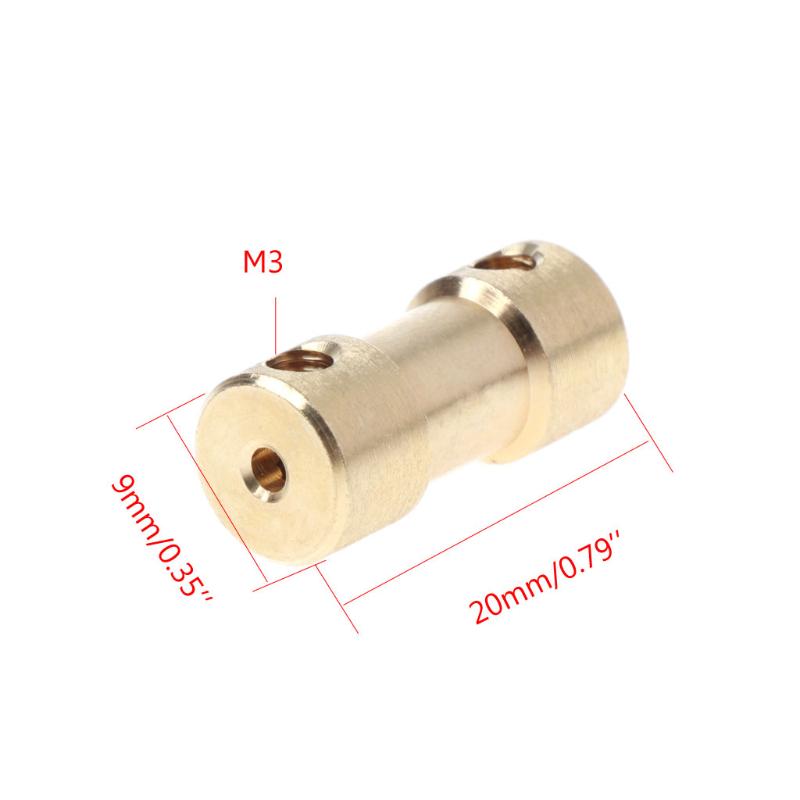 2-5mm Motor Copper Shaft Coupling Coupler Connector Sleeve Adapter US Drop Ship