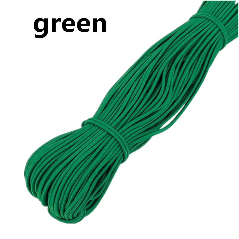 10yards 2mm Colorful High-Quality Round Elastic Rope Round Elastic Band Rubber Band Elastic Line Home DIY Sewing Accessories