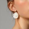 New Exquisite Temperament Pearl Shell Flower Dangle Earrings for Women Charm Summer Beach Korea Earring Jewelry Accessory Gift