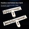 Thickened Stainless Steel Door Bolt Latch Security Door Bolt Latch Buckle Window Safety Lock Large Latch Home Decoration