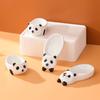 Cartoon Panda Ceramic Taste Plate Household High-Value Seasoning Sauce Oil Plate Vinegar Plate Cute Shape Hot Pot Dipping Plate