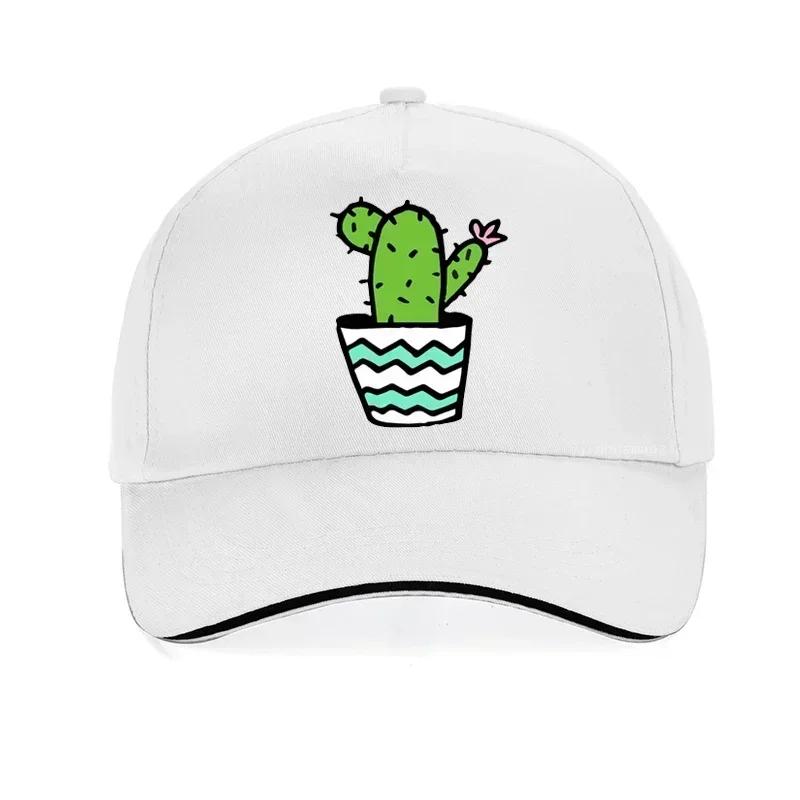 Cartoon eleUnisexts CACTUS Print Baseball Cap Lovely Girl Sun Hat Fashion Summer Unisex woUnisex Snapback Hats
