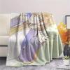 1PC A Silent Voice Print Flannel Blanket, High quality All Seasons, Home Decor, Warmth and Comfort, Perfect for Christmas Gifts