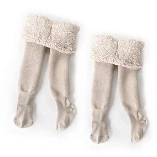 2Pairs/set Children's Tights for Girls Winter Thick Casual Cotton Toddler Baby Girl Pantyhose Snow Keep Warm Kids Tight 0-8Years