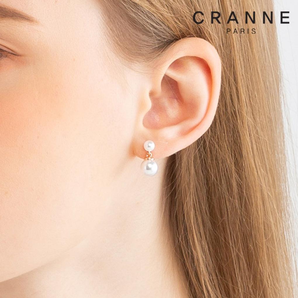 14K Double Pearl Earrings (Gold Filled) C24EGF100