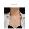 Women Fashion Simple Love Heart Titanium Steel Clavicle Necklace Jewelry