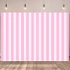 Modieuze roze en witte gestreepte polyester achtergrondstof - verjaardagsfeesten, feesten en schattige portretten