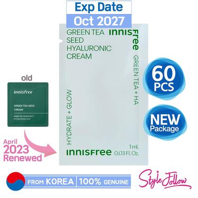 60pcs/60ml_Green Tea Seed Hyaluronic Cream 1ml (Sample Sachet)