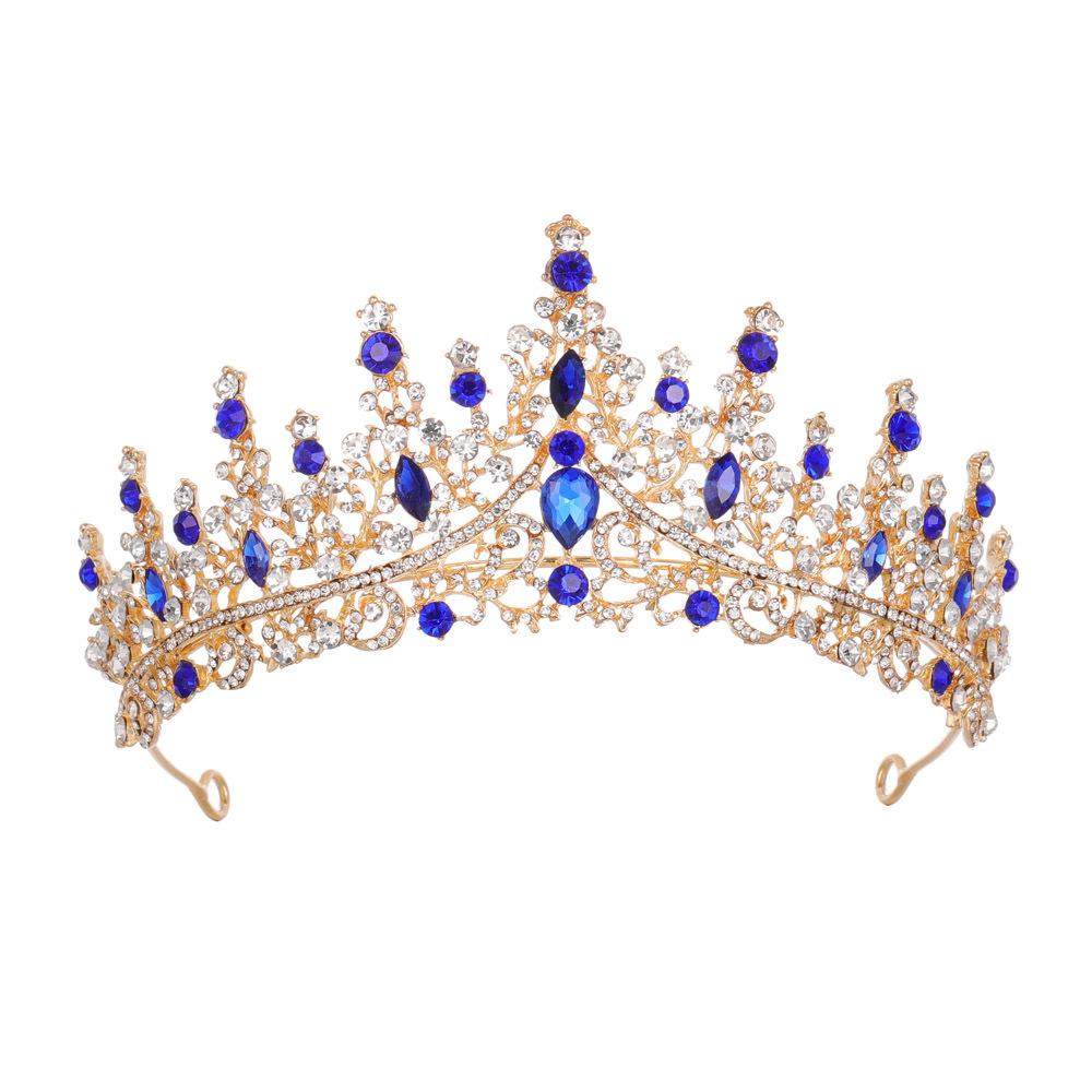 Alloy Crown Wedding Tiara, Hair Accessories, Banquet Party Disc Hair Tiara, Ball Party Bridal Tiara