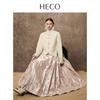 HECO Pearl Shell New Chinese Style Wool Blend Coat