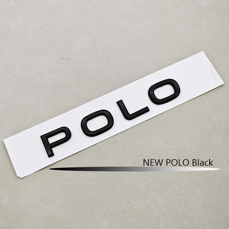 2026 Hot For Volkswagen VW 3D ABS Logo Polo Letters Badge Car Rear Trunk Emblem Sticker for Volkswagen VW Polo 4 5 6R 6C 6N 9N M