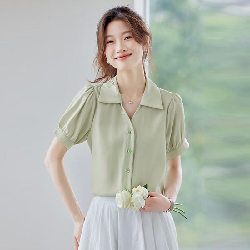 Trolman Women s V-Neck Short Sleeve Shirt L