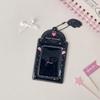 Cute PVC Photocard Holder Keychain Cartoon Angel Wings Photo Frame Hanging Decoration ID Badge Holder for Student Girls