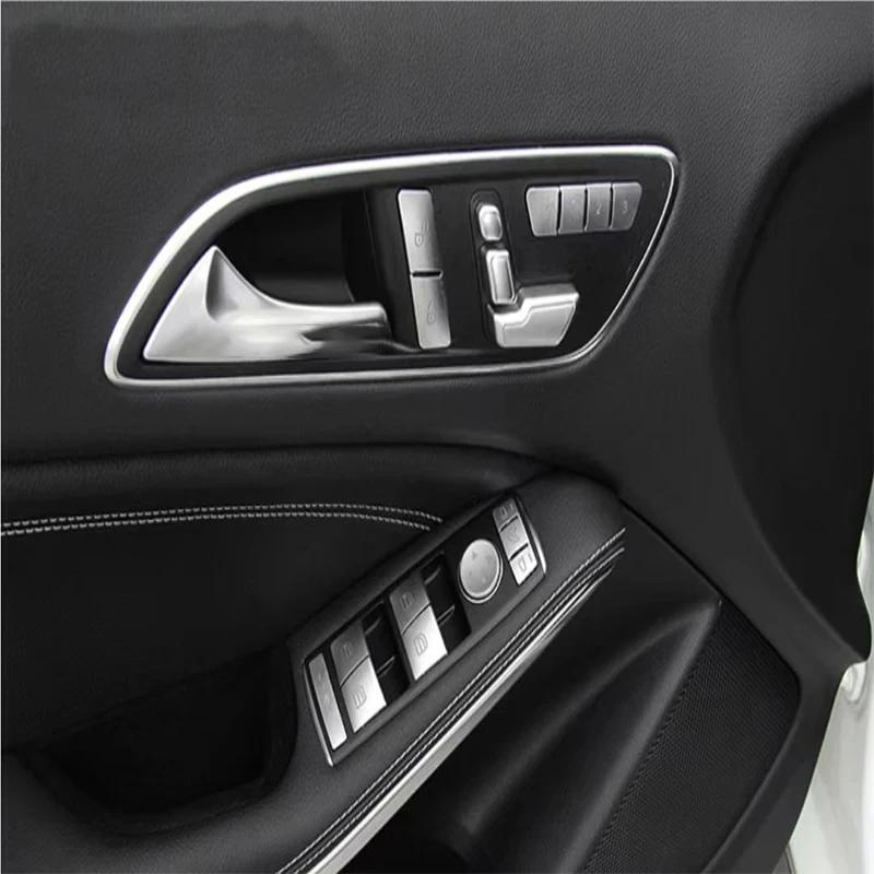 Car Window Glass Lift Button Trim Cover Sticker for Mercedes Benz A/B/C(W204)/E(W212)/GLA /CLA/ GLK/ GLE-class