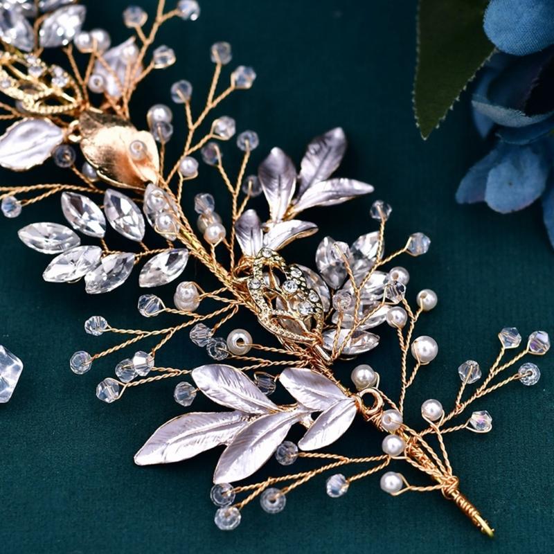 Luxurious Bridal Wedding Headwear Girls Headbands Fashionable Bridal Hairband for Wedding Elegances