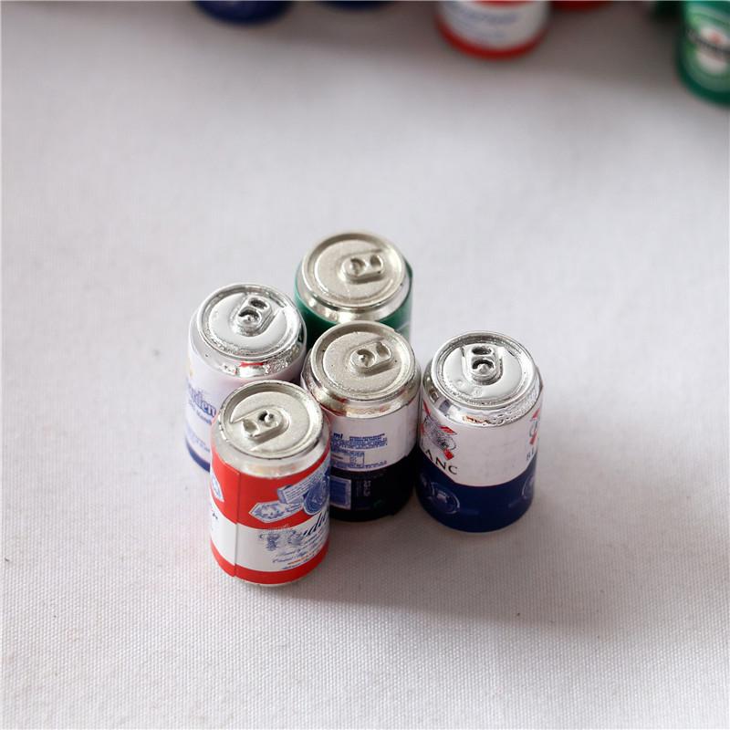 5er-Set Miniatur-Bierflaschen für 1:12 Puppenhaus Miniatur Kinderspielzeug