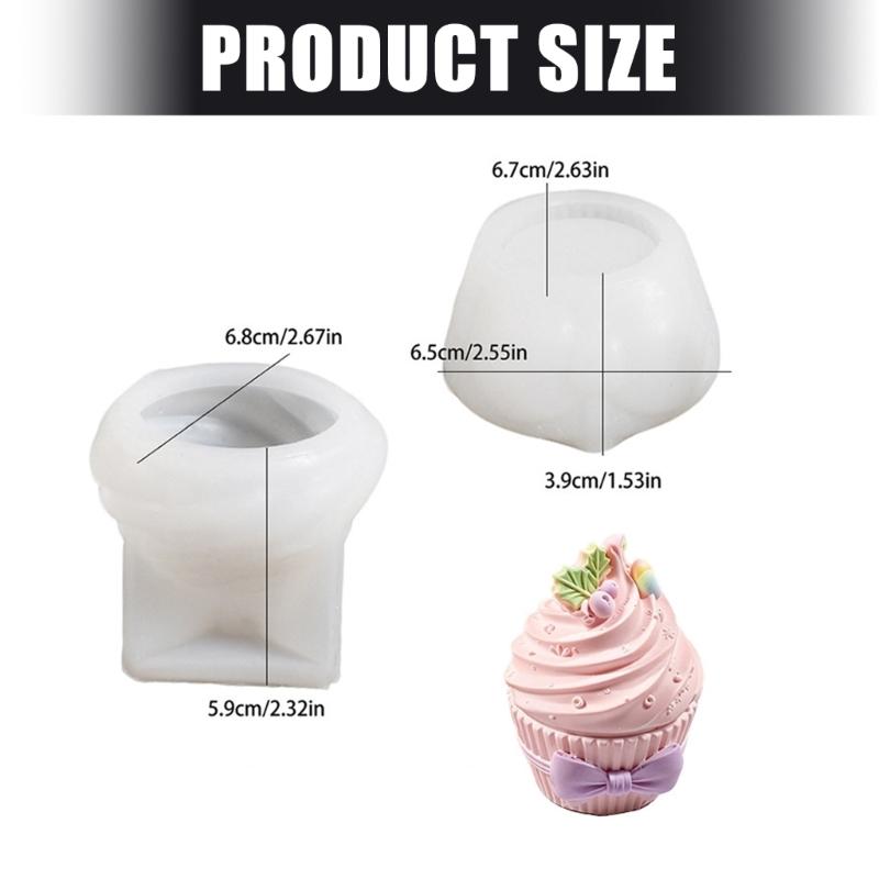 Silicone Ice Cream Candle Cup Mould For Baking And Crafting Food Grade Materials
