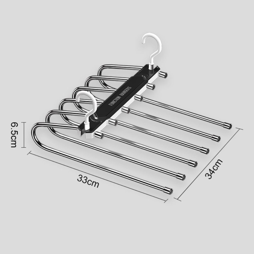 Folding Magic Trousers Rack Multi-layer Clothes Drying Rack Pants Rack  Clothes