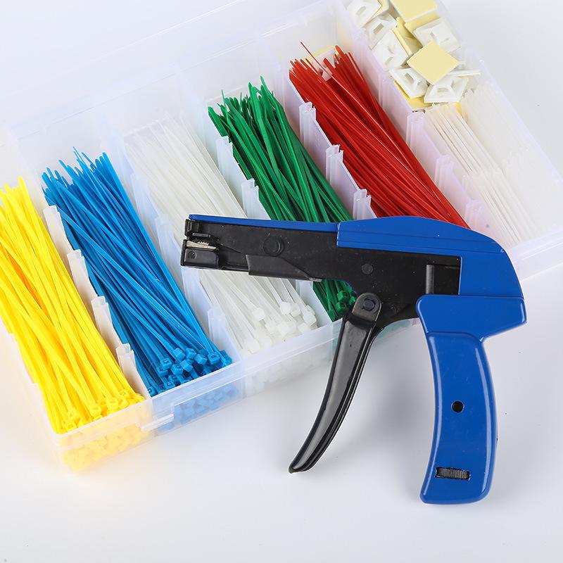 Nylon Cable Tie Gun HS-600A – Automatic Tensioning & Bundling Tool Color Cable Tie Set