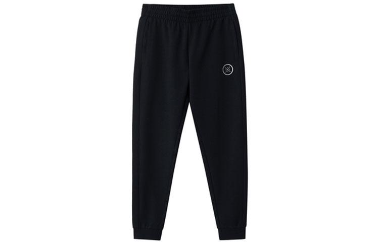 Li Ning Knitted Fabric Sports Sweatpants Men s Black AKLSG39-2 L