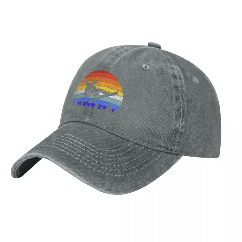 Vintage Retro Snowboarder Sunset Snowboard I Baseball Cap western Hat Anime Big Size Hat Golf Wear Ladies Unisexs