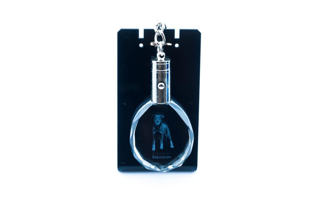 Berger de Beauce, Beauceron, Beauce-Schäferhund - Anhänger mit Hundefoto, Kristall-Schlüsselring in Geschenkbox, ein einzigartiges Geschenk von Art-Dog