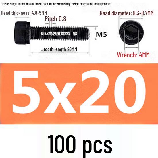 High-Strength Grade 12.9 Internal Hex Head Screws M1.4-M20