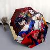 1pc Anime Character Outdoor Umbrella - Floral Design - Automatic Opening & Closing - Portable 3-Fold Design - 8-Bone Iron Frame - Festival Gift -