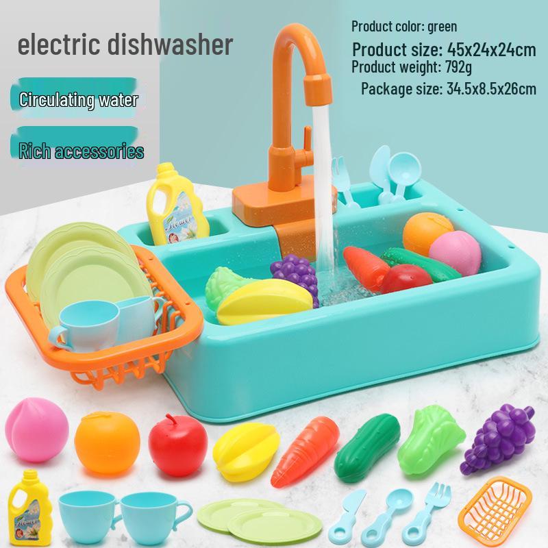 Educational Kitchen Role-Playing Dishwasher Toy for Kids