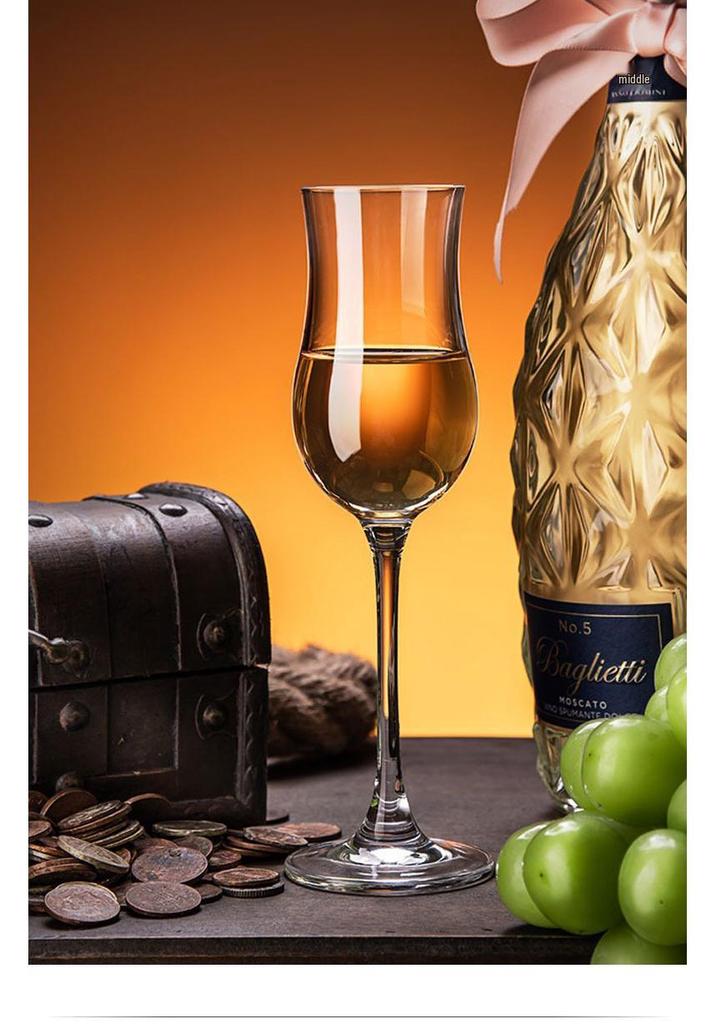 Bicchiere da Degustazione Whiskey e Vino in Cristallo Tulipano con Gambo