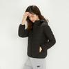 Feather Women's 90-fleece Solid Color Light and Thin Women's Clothing Hooded and Hooded Seamless Down Jacket Short Large Size Jacket
