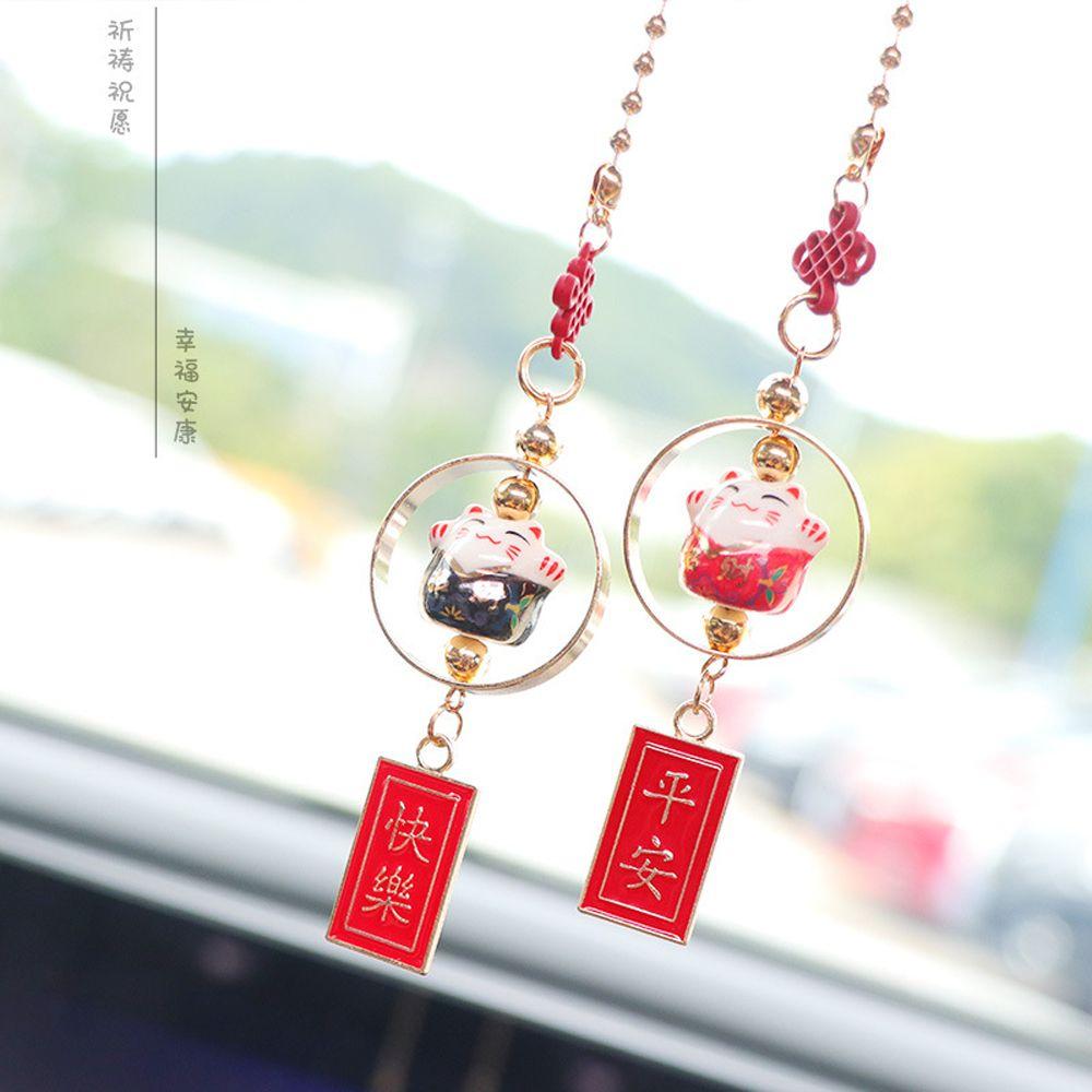 Pendant Fortune Cat Car Pendant Lucky Cat Lucky Cat Fortune Cat Interior Cat Car Hangings Decor