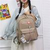 Schoolbag Simple and Versatile High-value Backpack Women's Light and Fashionable Large-capacity Schoolbag Short Trip Daily Commuter Backpack