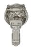 West Highland White Terrier, Westie, Westy – Brooch with a clip, holder for a start number – Design 01 | Art-Dog