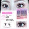 Brown Lashes New Type 10 Rows Glue Free Lashes Easy Application Eyelashes Reusable Lash Clusters with No Glue Needed