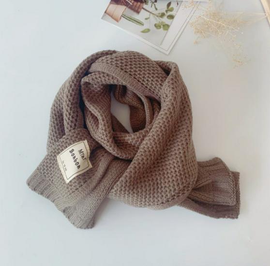 Children's Winter Scarf: Trendy Korean-Style Knitted Wool Snood for Boys and Girls, Warm Neck Warmer for Toddlers In Autumn and Winter.