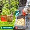 Feeder Durable Hanging Fence Feeder Capacity Spill-proof for Chicken Duck Goose Feeder Feed Trough For Automatic Feeding