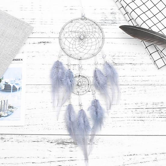 Handmade Fantasy Dreamcatcher Iron Circle Faux Pearl Home Hanging Decor