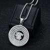 New Hip-Hop HIPHOP Lion Jewelry Stainless Steel Gold-Plated Full Diamond Lion Pendant Necklace
