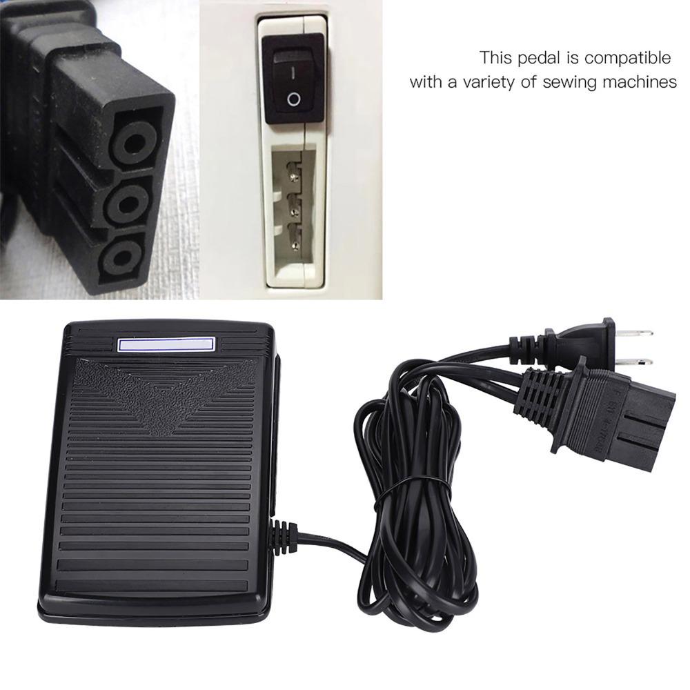 Variable Speed Control Sewing Machine Pedal Switch MultiFunctional Black Foot Control Pedal Domestic Pedal Switch Controller