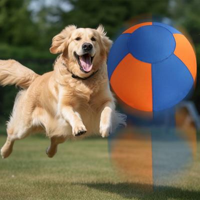 18 Inches Herding Ball for Dogs Inflatable Calming Jumbo Ball with Cover Tear-Resistant Dog Training Ball for Large Breeds Outdoor Active Play